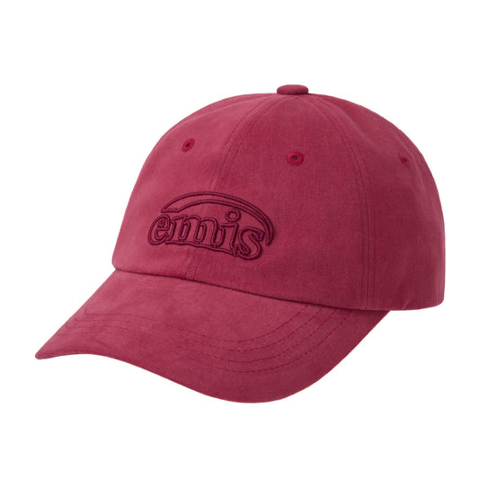 COTTON BRUSHED BALL CAP-RED