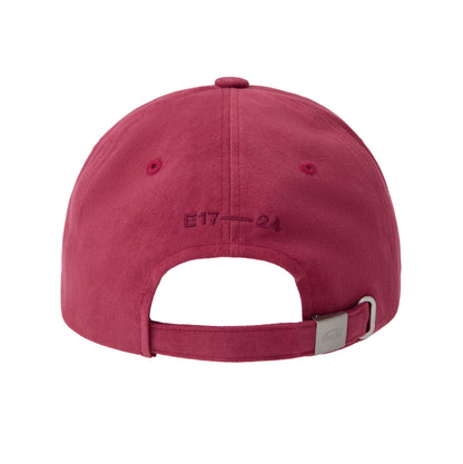 COTTON BRUSHED BALL CAP-RED