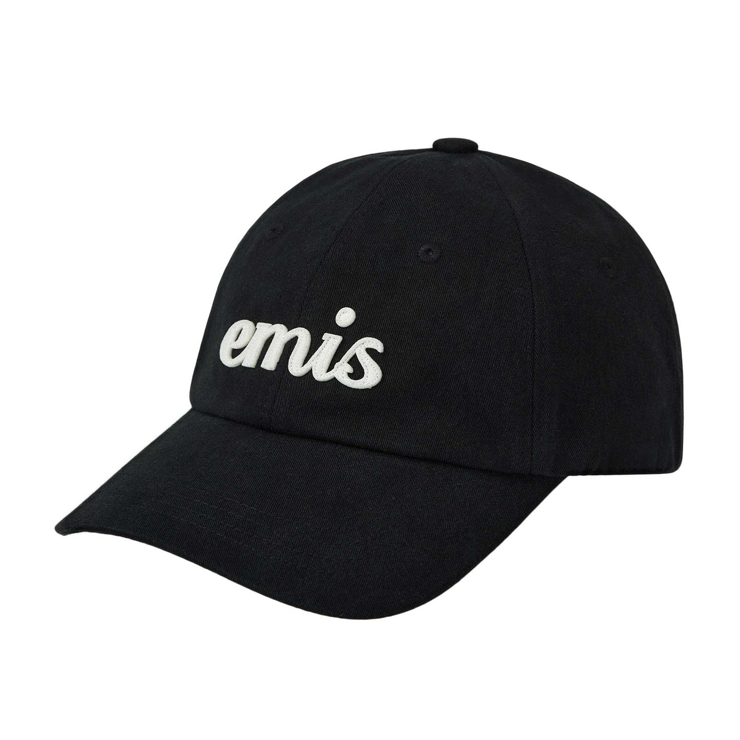 APPLIQUE BALL CAP-BLACK