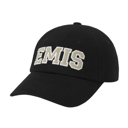TWILL CAPITAL LOGO BALL CAP-BLACK