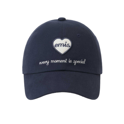 HEART WAPPEN BALL CAP-NAVY