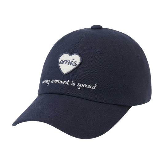 HEART WAPPEN BALL CAP-NAVY