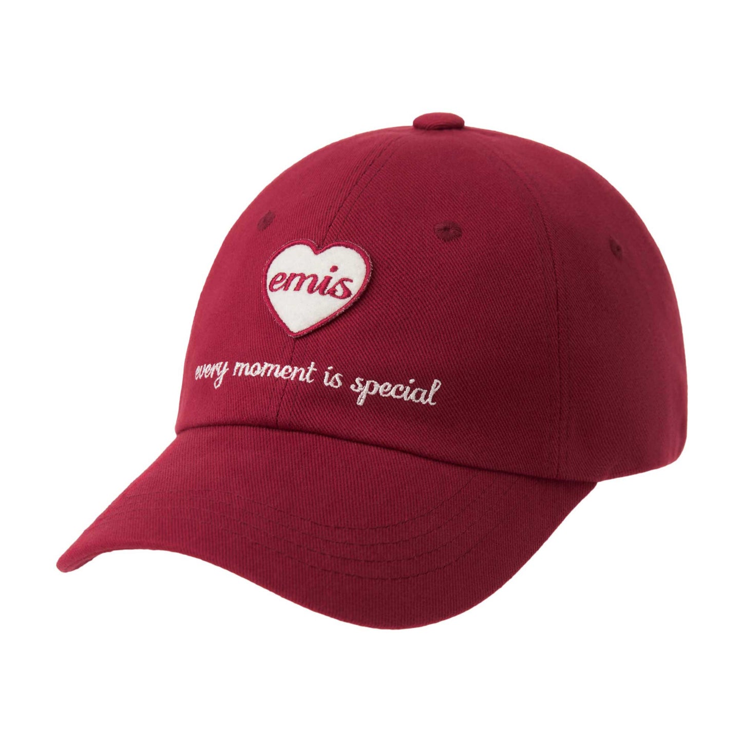 HEART WAPPEN BALL CAP-RED