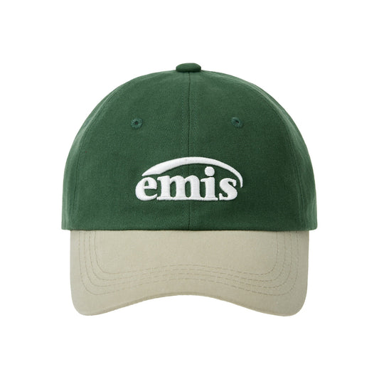 NEW LOGO MIX BALL CAP(RENEWAL)-BEIGE/GREEN