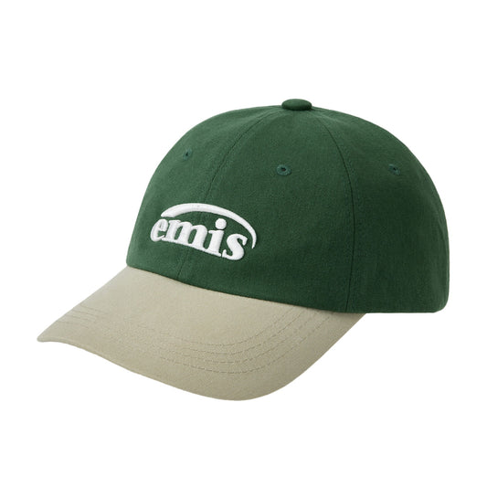NEW LOGO MIX BALL CAP(RENEWAL)-BEIGE/GREEN