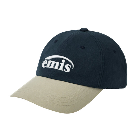NEW LOGO MIX BALL CAP(RENEWAL)-BEIGE/NAVY