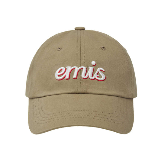 LAYERED LOGO BALL CAP-BEIGE