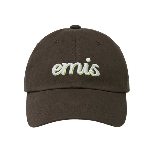 LAYERED LOGO BALL CAP-BROWN