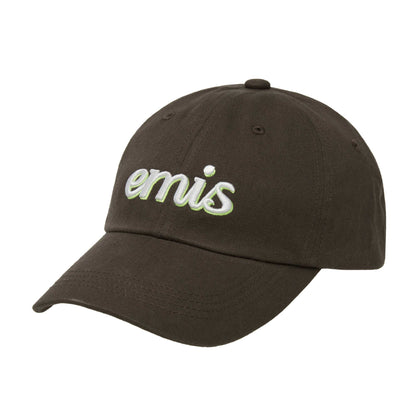 LAYERED LOGO BALL CAP-BROWN