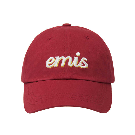 LAYERED LOGO BALL CAP-RED