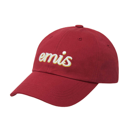 LAYERED LOGO BALL CAP-RED