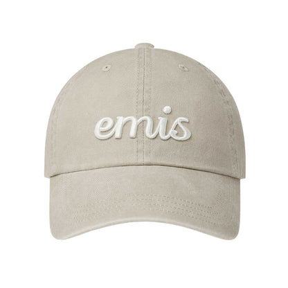 VINTAGE PIGMENT BALL CAP-BEIGE