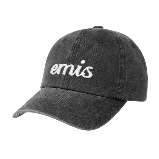 VINTAGE PIGMENT BALL CAP-BLACK