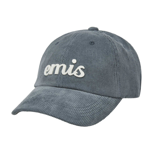APPLIQUE CORDUROY BALL CAP-ASH BLUE