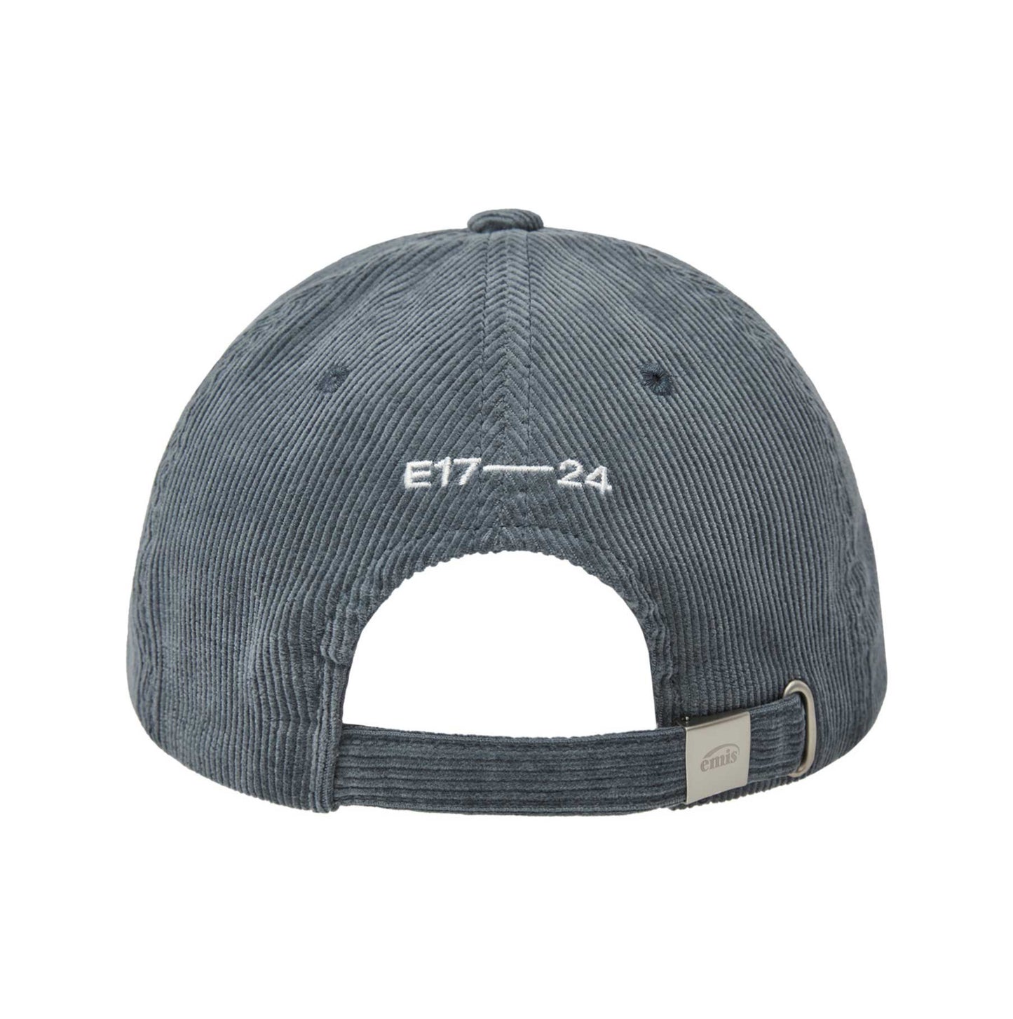 APPLIQUE CORDUROY BALL CAP-ASH BLUE