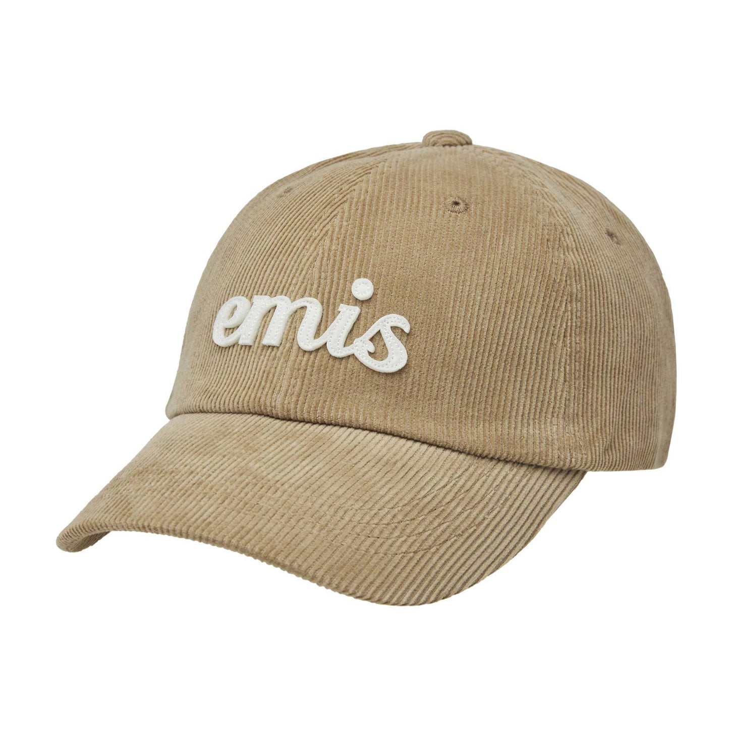 APPLIQUE CORDUROY BALL CAP-BEIGE