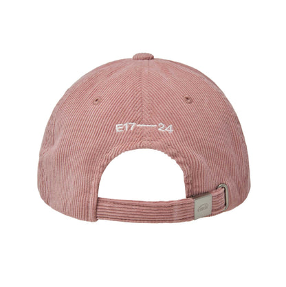 APPLIQUE CORDUROY BALL CAP-PINK