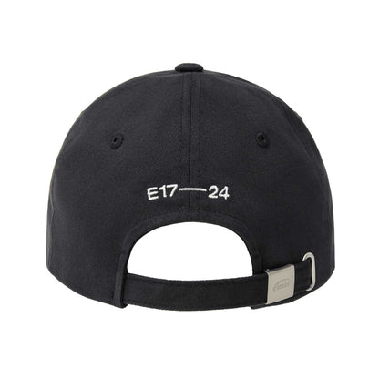 BOUCLE VINTAGE LOGO BALL CAP-BLACK