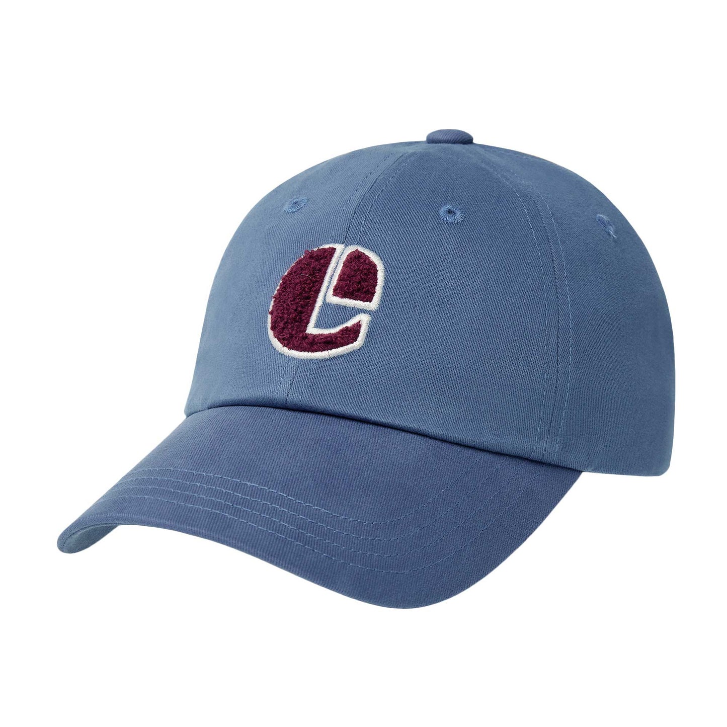 BOUCLE VINTAGE LOGO BALL CAP-BLUE