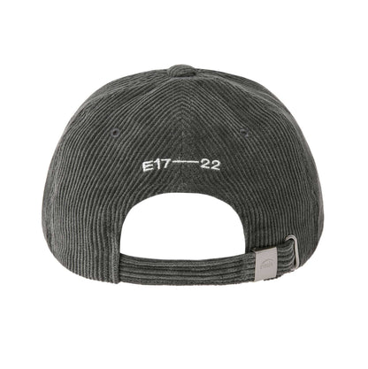 CORDUROY WAPPEN BALL CAP (RENEWAL)-CHARCOAL