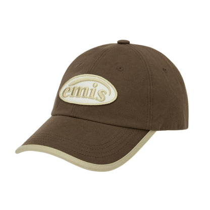BEIGE TRIMMING BALL CAP-BROWN