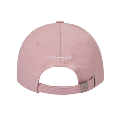 BEIGE TRIMMING BALL CAP-PINK