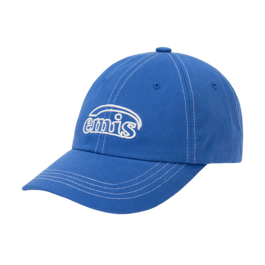 WHITE STITCH BALL CAP-BLUE