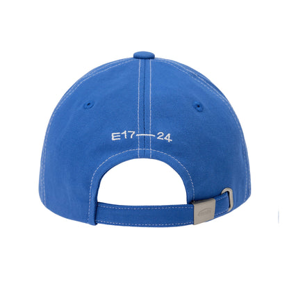 WHITE STITCH BALL CAP-BLUE