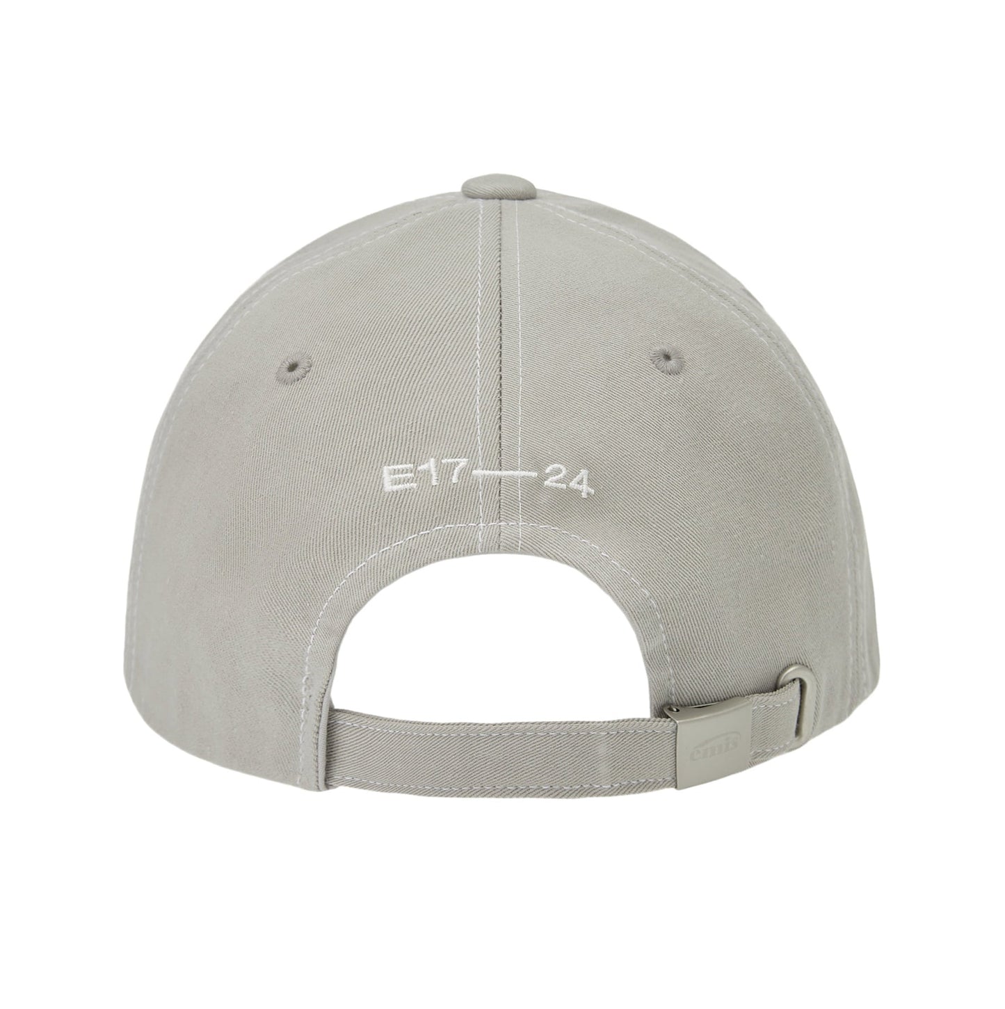 WHITE STITCH BALL CAP-GRAY