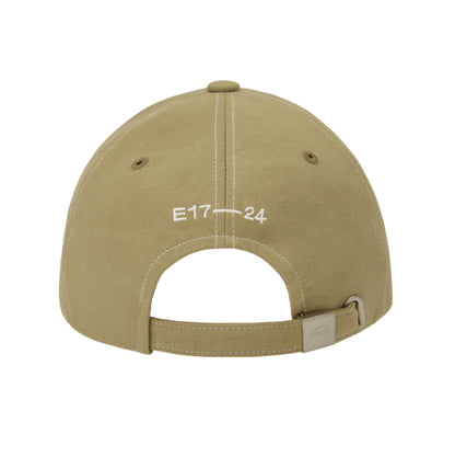 WHITE STITCH BALL CAP-KHAKI BEIGE