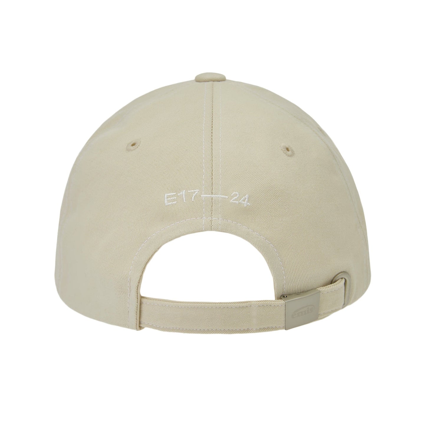 WHITE STITCH BALL CAP-LIGHT BEIGE