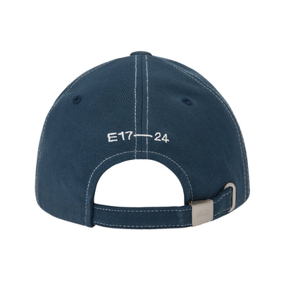 WHITE STITCH BALL CAP-NAVY
