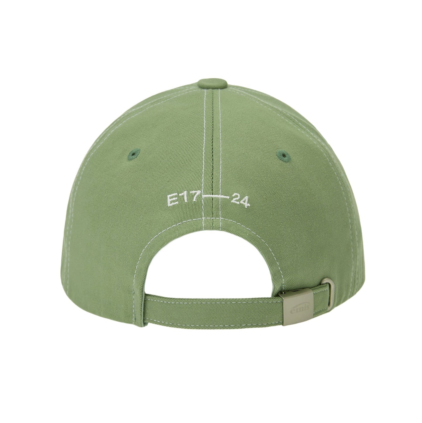 WHITE STITCH BALL CAP-OLIVE