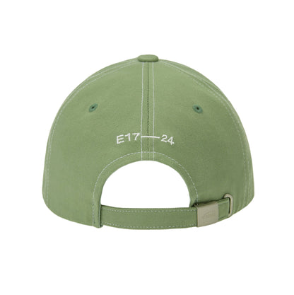 WHITE STITCH BALL CAP-OLIVE