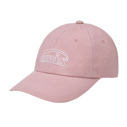 WHITE STITCH BALL CAP-PINK