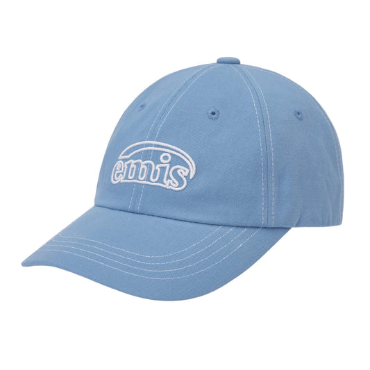 WHITE STITCH BALL CAP-SKY BLUE