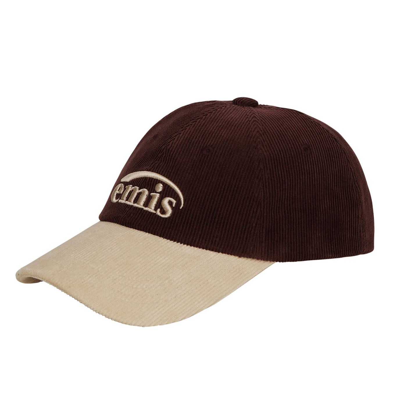 CORDUROY TWO-TONE BALL CAP-WINE