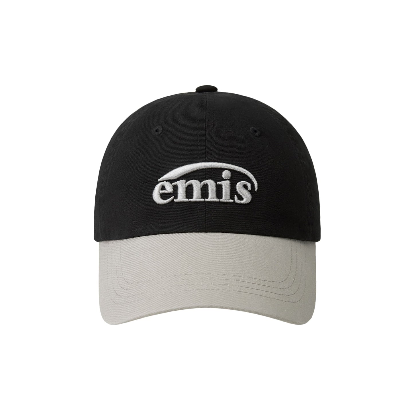 WASHED TWO TONE BALL CAP-BLACK