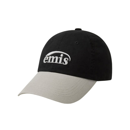 WASHED TWO TONE BALL CAP-BLACK
