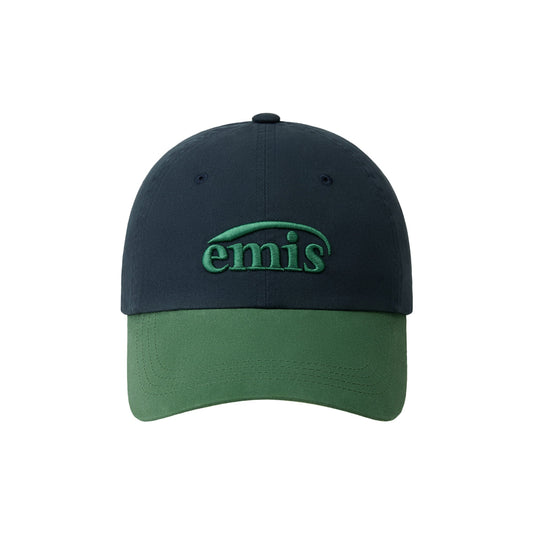 WASHED TWO TONE BALL CAP-NAVY