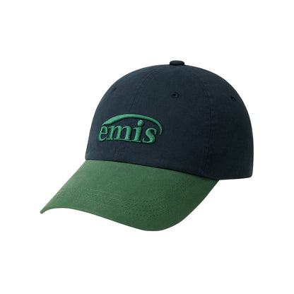 WASHED TWO TONE BALL CAP-NAVY