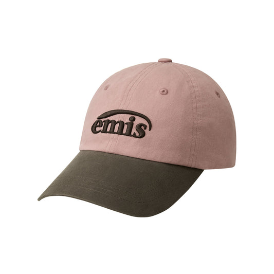 WASHED TWO TONE BALL CAP-PINK