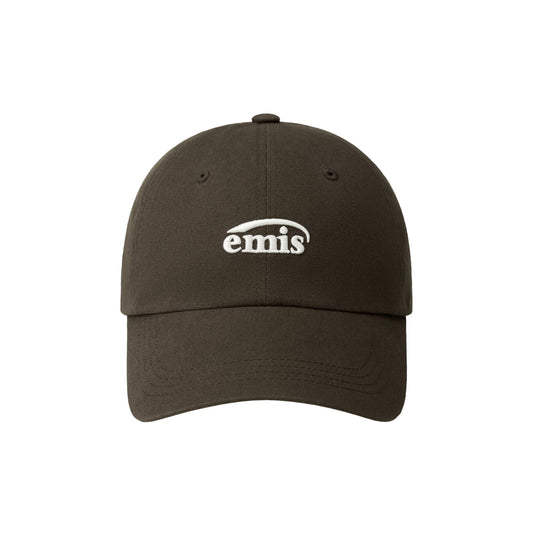 SMALL LOGO BALL CAP-BROWN
