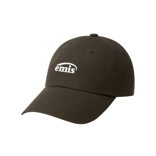 SMALL LOGO BALL CAP-BROWN