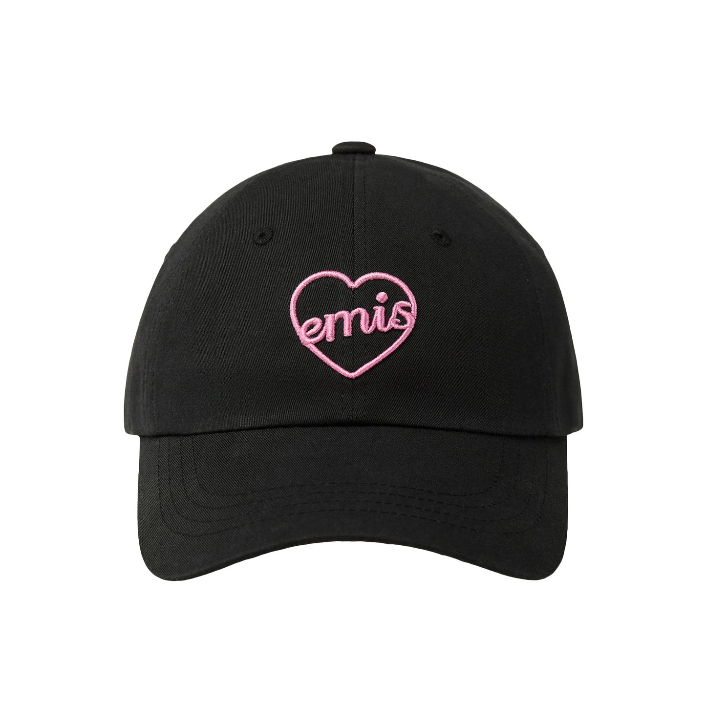 HEART BALL CAP-BLACK/PINK