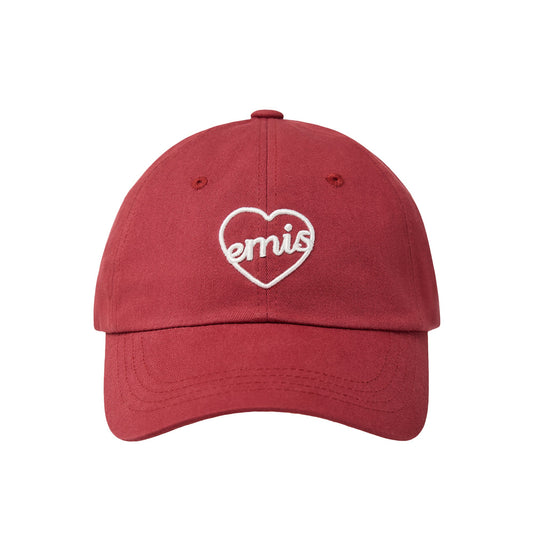 HEART BALL CAP-RED