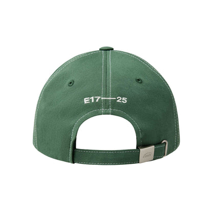 LETTERING LOGO WHITE STITCH BALL CAP-GREEN