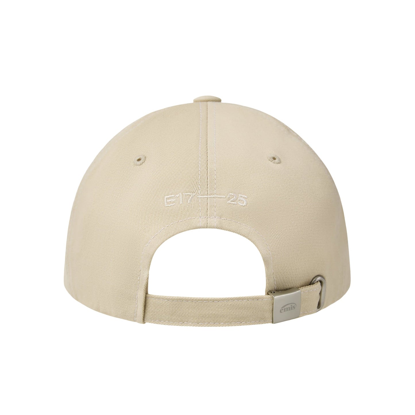LETTERING LOGO WHITE STITCH BALL CAP-LIGHT BEIGE