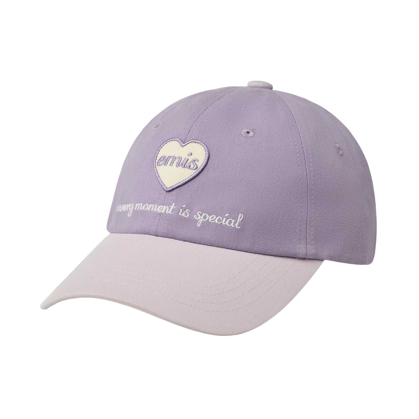 HEART WAPPEN TONE ON TONE BALL CAP-PURPLE