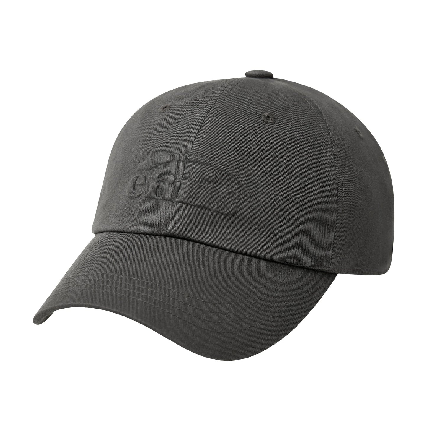 EMBOSSING LOGO BALL CAP-CHARCOAL